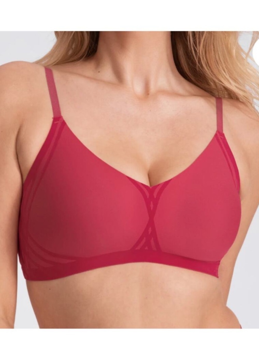 Honeylove Silhouette Wireless Bra in Peony Pink Size 2XL in EUC!